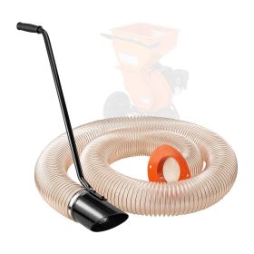 VEVOR Wood Chipper Shredder Mulcher Leaf Vacuum Kit, 4.3 Inch x 13.1 ft Heavy Duty Universal Woodchipper Accessory