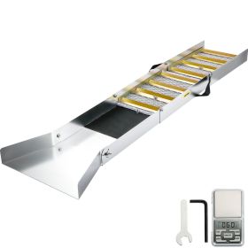 VEVOR Folding Aluminum Alloy Sluice Box, Compact 50" Sluice Boxes for Gold, Lightweight Gold Sluice Equipment, Portable Sluice Boxes with Miner's