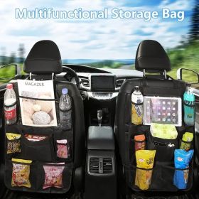 [Updated Car Organizer] 2025 Updated Car Front Seat Organizer | US Quality, Multi-Compartment Storage for Tablets, Laptops, Water Bottles (Items: car rear  storage*2)