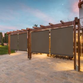 7'X8' Mocha HDPE Spliced Roller Shutter (Option: defaulttitle)